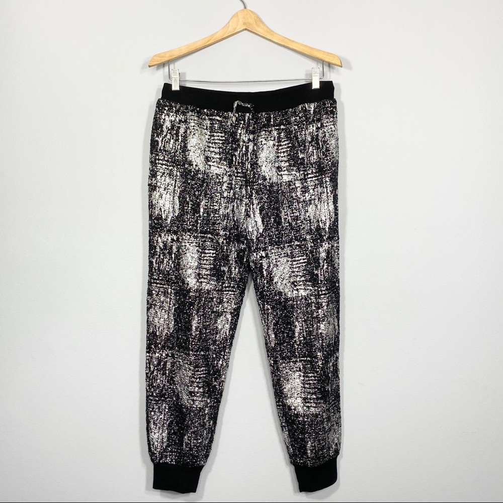 DRA Los Angeles NWOT mesh metallic joggers sz MD